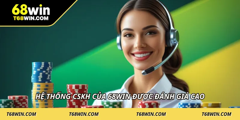 Hệ thống CSKH của 68WIN được đánh giá cao